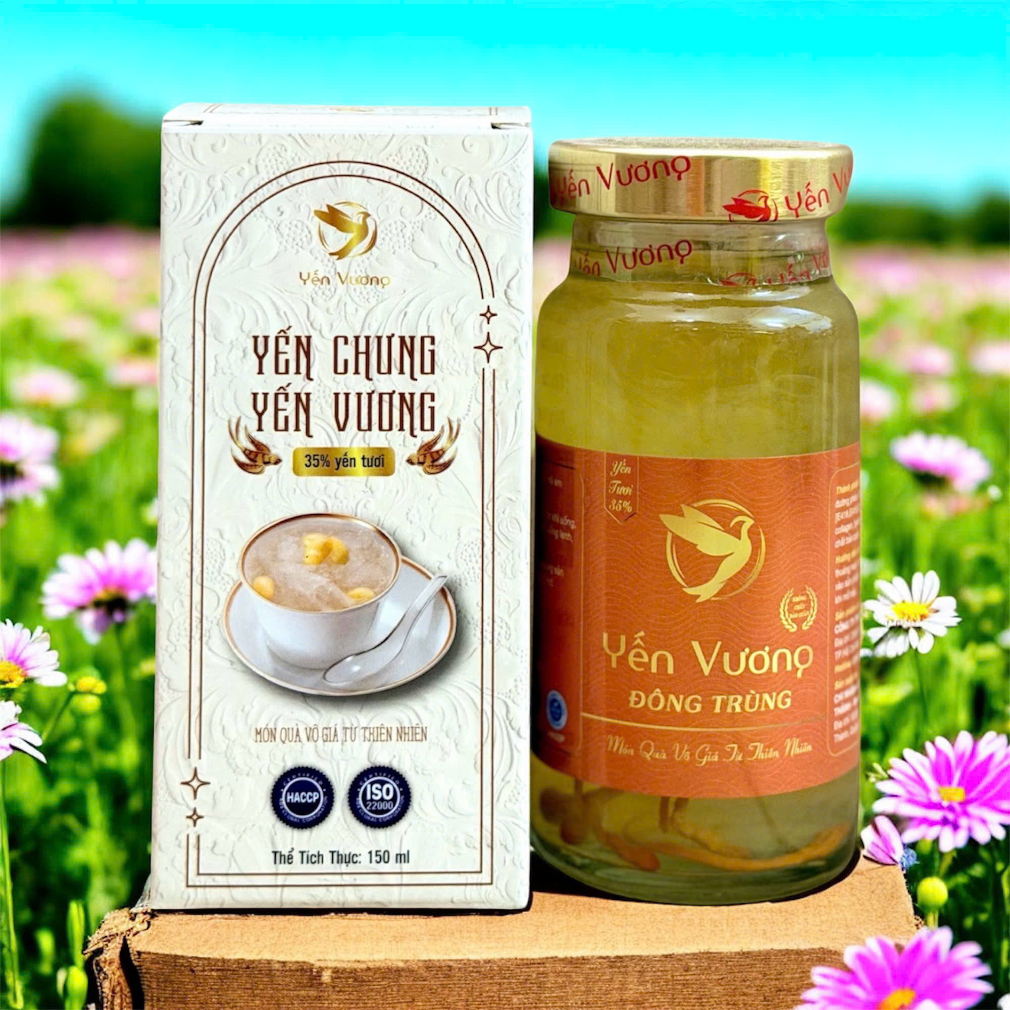 Hũ yến Vương 140ml có hộp Đông Trùng